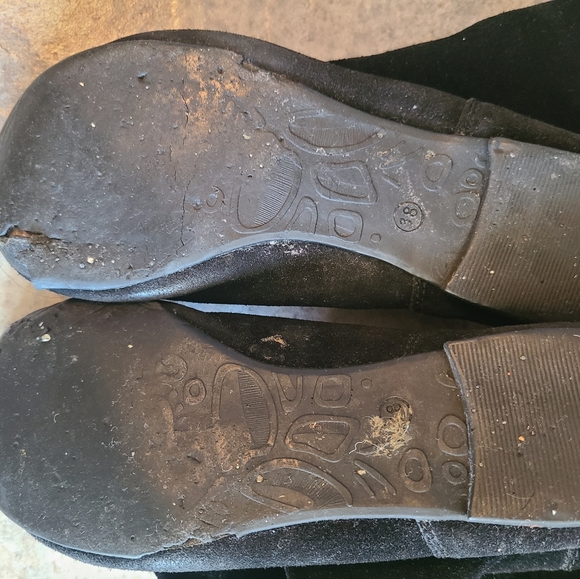 Aldo black Y2K suede pirate boots with back laces size 38 - Picture 3 of 9